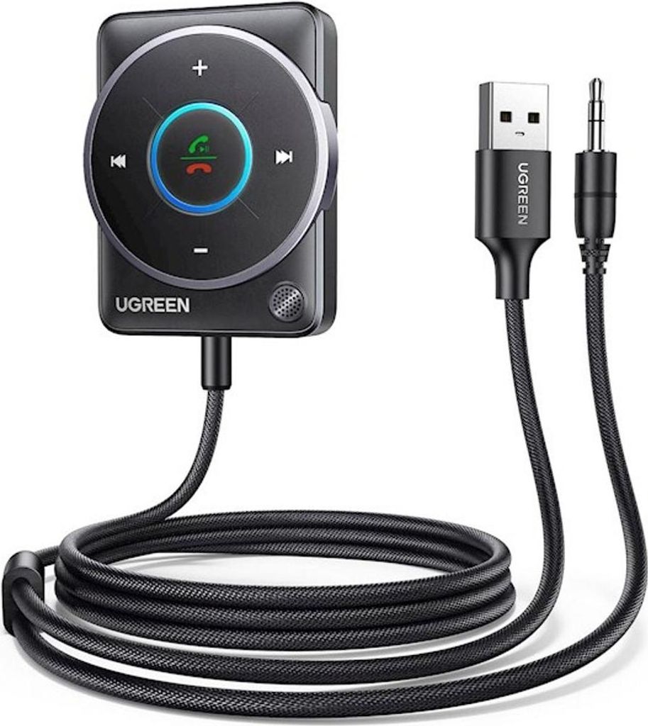 Bluetooth-Adapter 5.4 Ugreen Cm723, Usb + Mini Jack 3.5Mm, integriertes Mikrofon (Schwarz)