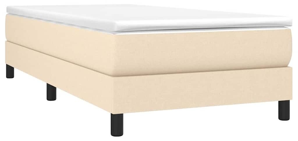 vidaXL Box spring bed frame cream 90x190 cm fabric Obrázok produktu 