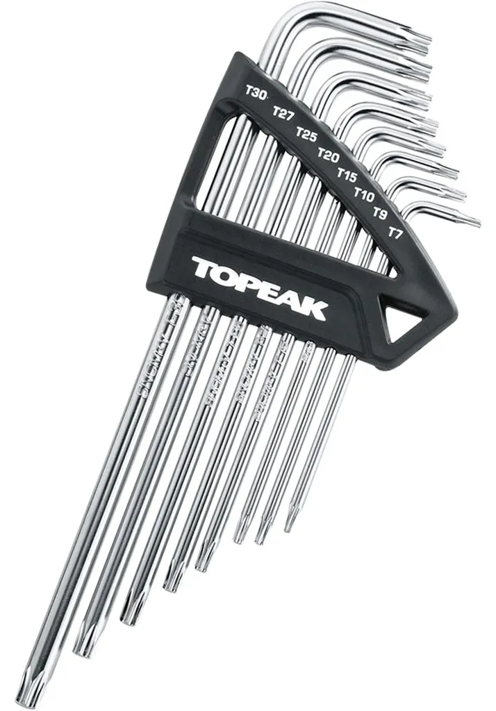 Clé à six pans creux Topeak Wrench 8 pièces en acier argent robuste