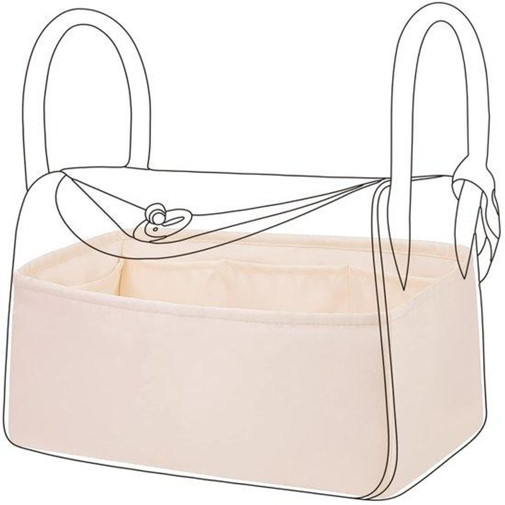 Luxe Lichtgewicht Zijden Handtas Organizer mit Binnenzak, 19/26/30/34 cm, Accessoires