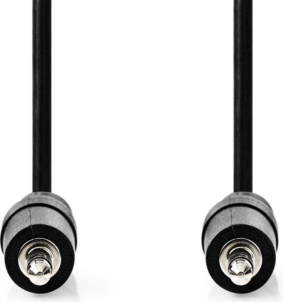Nedis Stereo-Audiokabel - 3.5 mm Stecker - 3.5 mm Stecker - Vernickelt - 3.00 m - Rund - Schwarz - Label