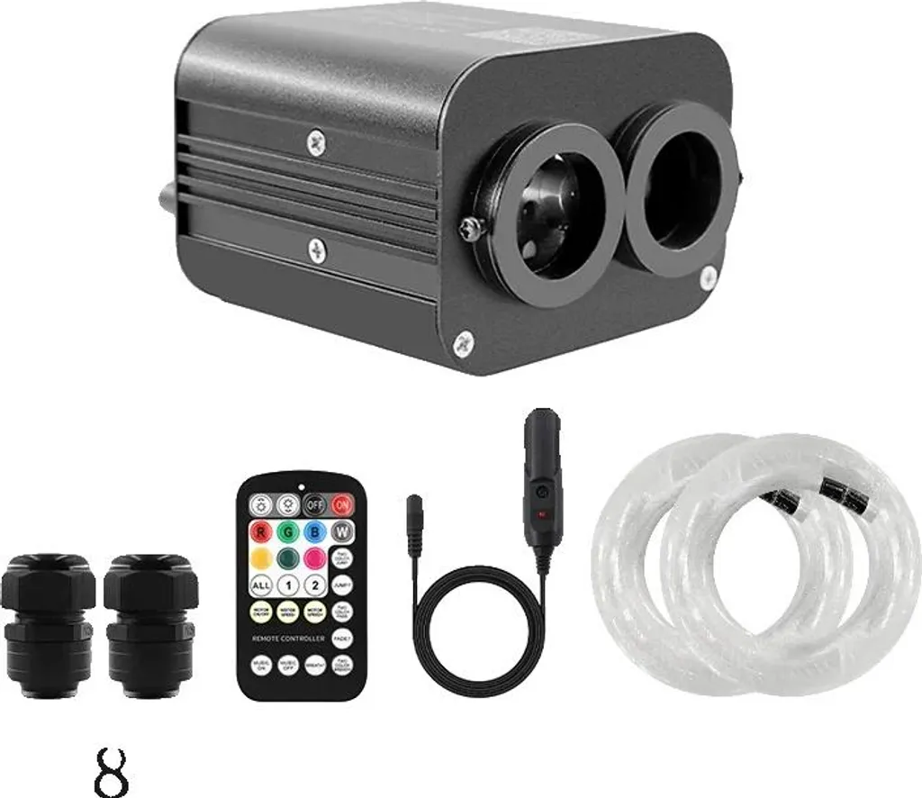 Kit Ciel Étoilé LED Voiture 800 Points 4m Adieu Plafonnier Classique