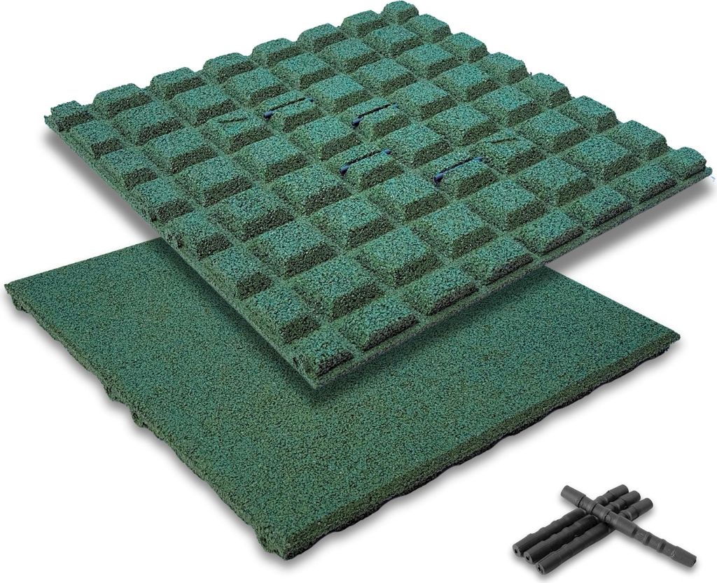 bepco Fallschutzmatte 4er Set - (50x50cm, Grün) - Produktbild 
