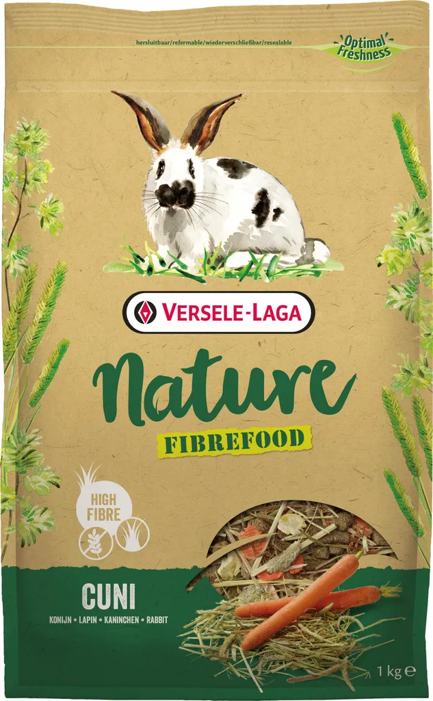 Nature Fibrefood Cuni 1kg: Il Sapore del Prato per il tuo Coniglio