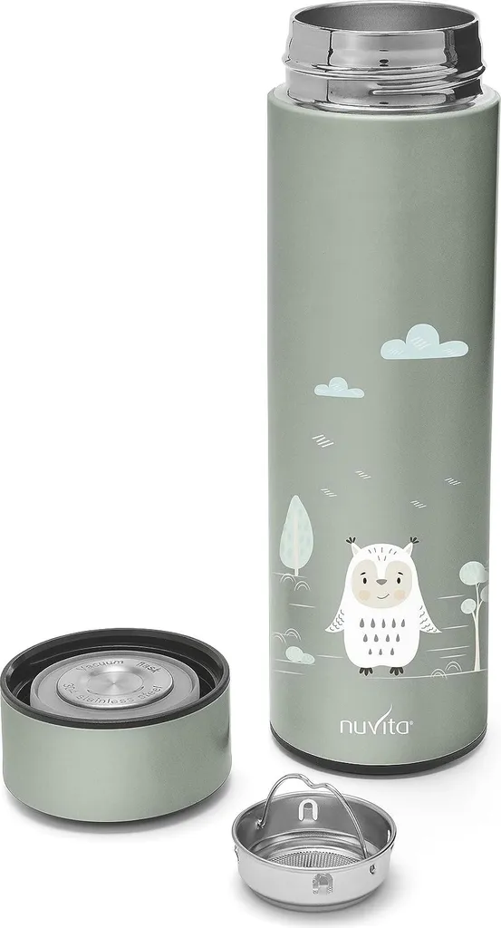 Bouteille isotherme 500 ml vert sauge gourde réutilisable pour le bureau