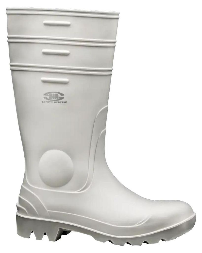 Sir Safety U2 Sicherheitsstiefel S4 mit Stahlkappe rutschfest weiß, 38, Schwarz
