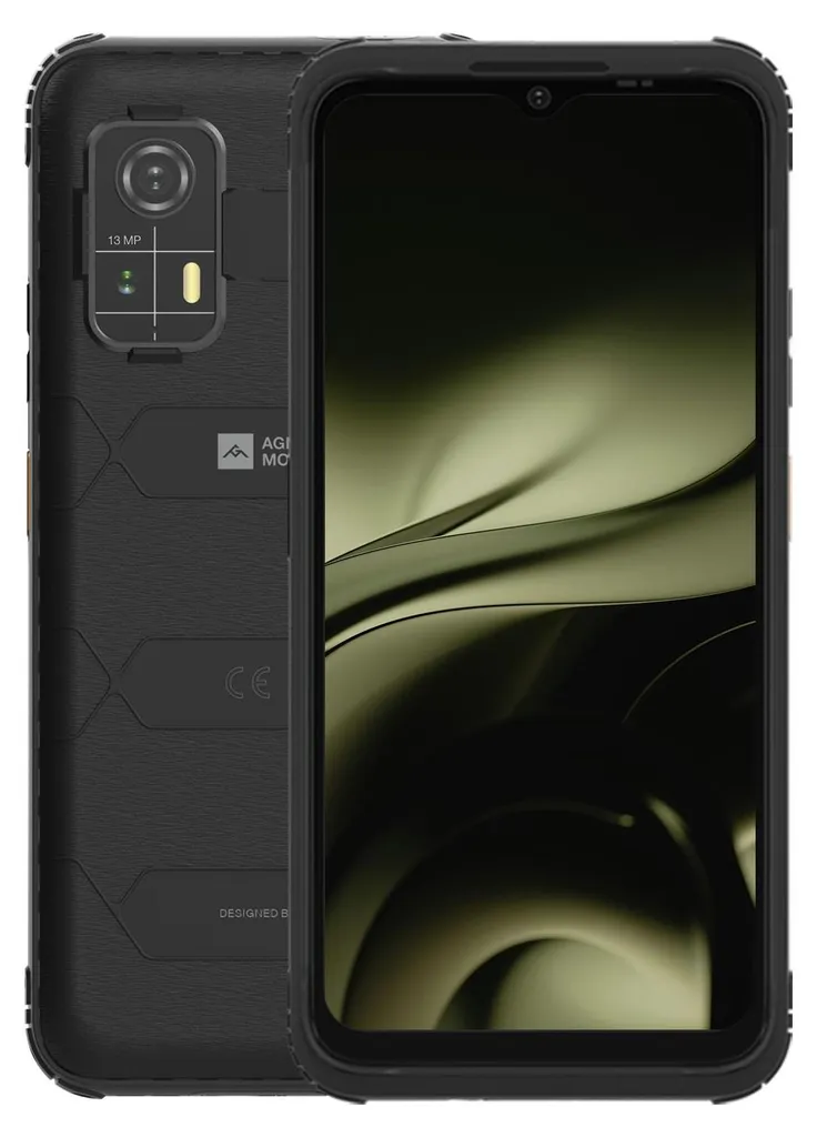 Téléphone Incassable AGM H Max 256GB Noir à Grande Autonomie 10000mAh