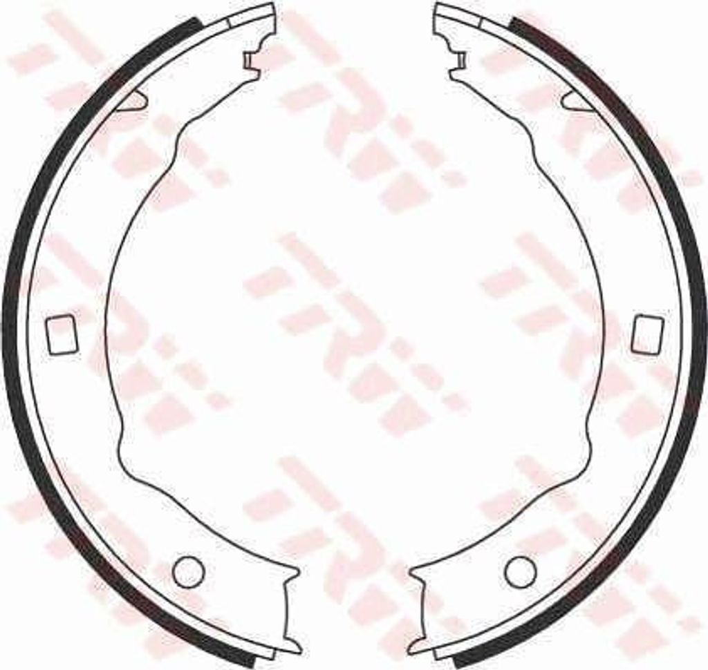 TRW GS8683 Bremsbackensatz, Feststellbremse OE 4241K9 kompatibel mit 406, 607