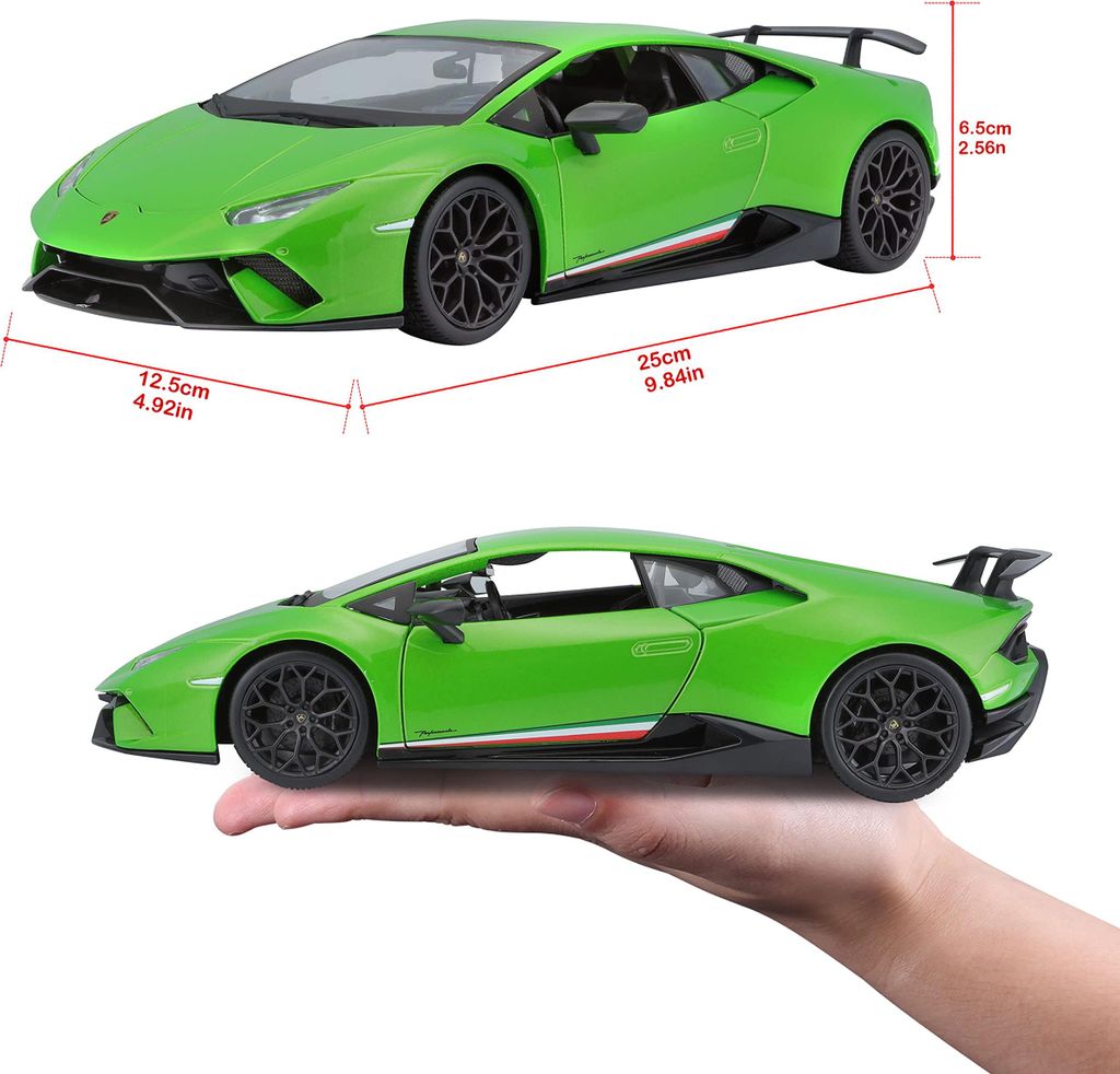ミニカー maisto Lamborghini Huracan Performante Maisto - Lamborghini Huracán Performante, perlgrün, 1:18