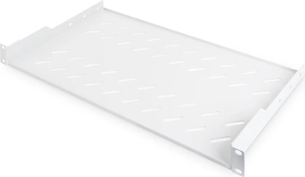 DIGITUS Ripiano Rack 19 Grigio 1U | Mensola 15kg per Armadio Rete