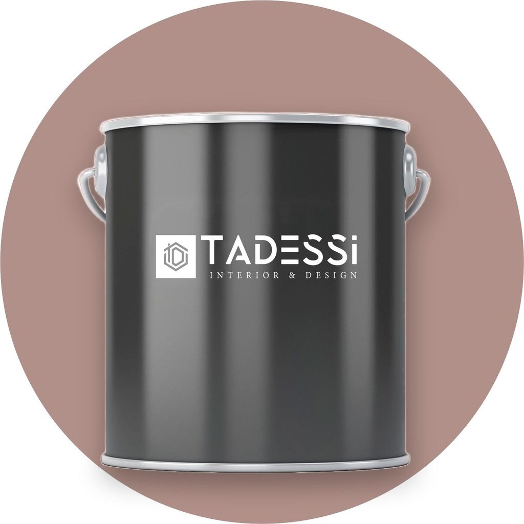 TADESSI Wandfarbe Braun - Mandel - abwaschbare Innenfarbe matt - Dispersionsfarbe - Geruchsarm und Lösemittelfrei - 5 Liter Gebinde