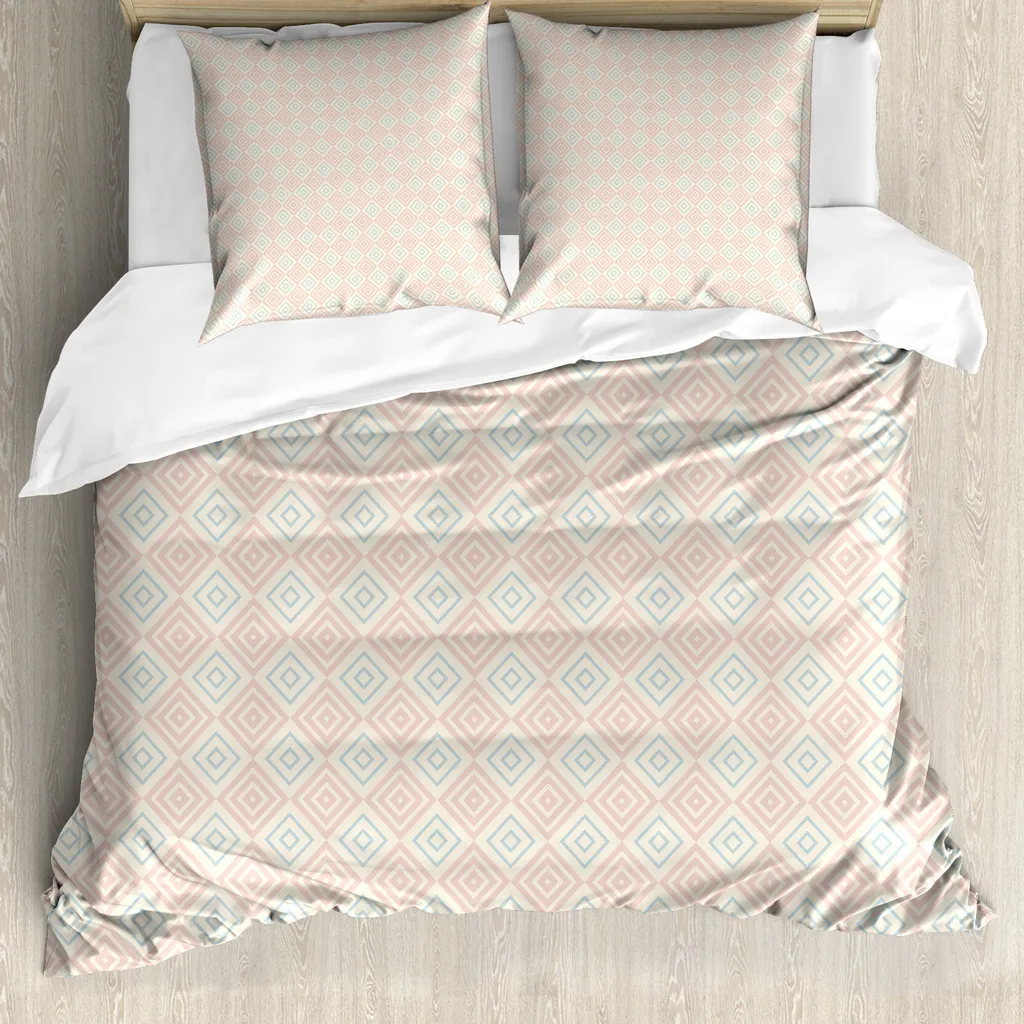 Set Letto Matrimoniale ABAKUHAUS Antiacaro Shabby Chic | 2 Federe Incluse