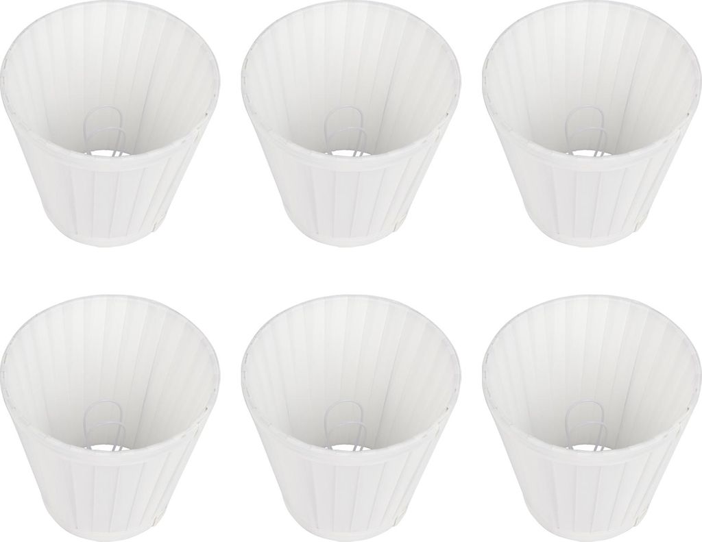 6PCS Stoff Kronleuchter Lampenschirm Wand Lampe Abdeckung Schatten für Wohnzimmer Schlafzimmer Hotel Dekor