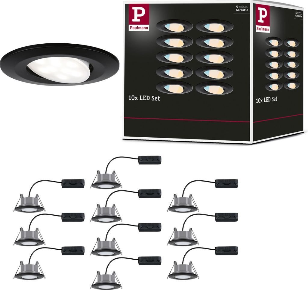 Paulmann LED Einbauleuchte Calla 10er-Set Produktbild 