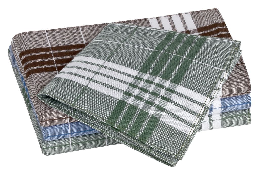 Tobeni 10 Stück Herren Stoff Taschentücher Herrentaschentücher Stofftaschentücher 100% gekämmte Baumwolle , Farbe:Design 18, Grösse:40 cm x 4...
