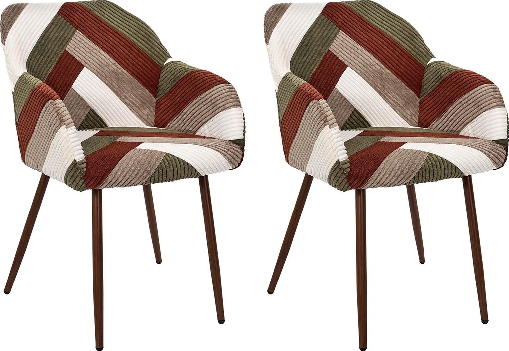 Fauteuil Patchwork Cotele Scott - Lot De 2 Image du produit 