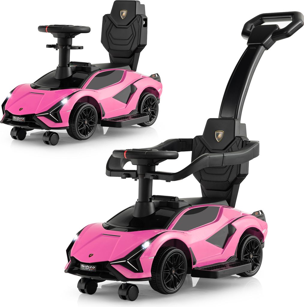 COSTWAY Licencované auto Lamborghini 3 v 1 s odnímatelnými Obrázek produktu 