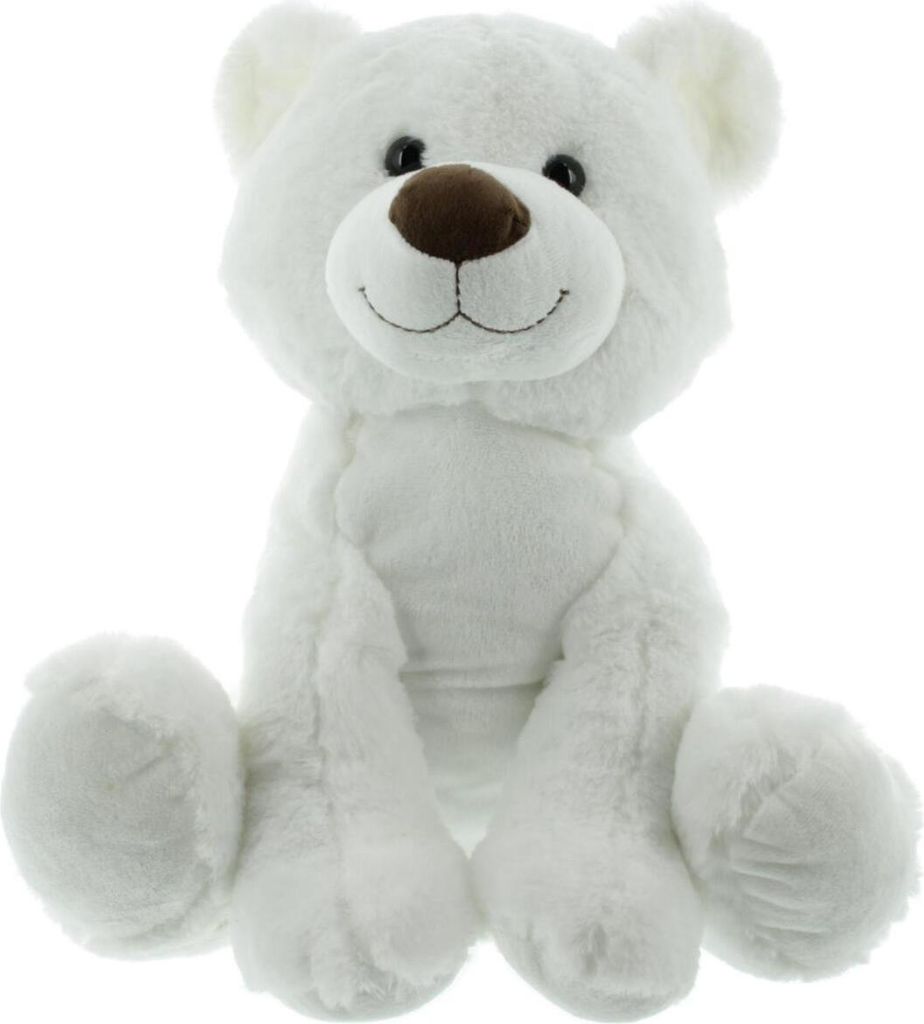 Mel-O-Design Eisbär Teddybär mit weichen Fell Kuscheltier Produktbild 