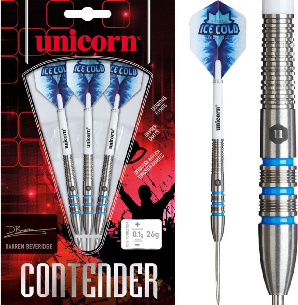 Unicorn Contender Darren Beveridge 26g Steel Tip 90% Produktbild 