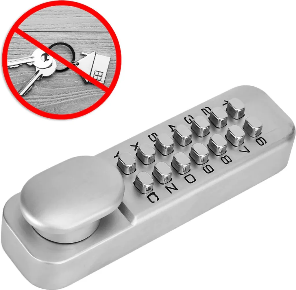 Serrure de porte de chambre à code pour accès privé et bureau à domicile - 4