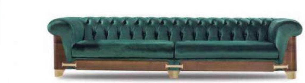 Chesterfield Sofagarnitur 431 Sitzer Sofas Sessel Stoff Luxus Neu