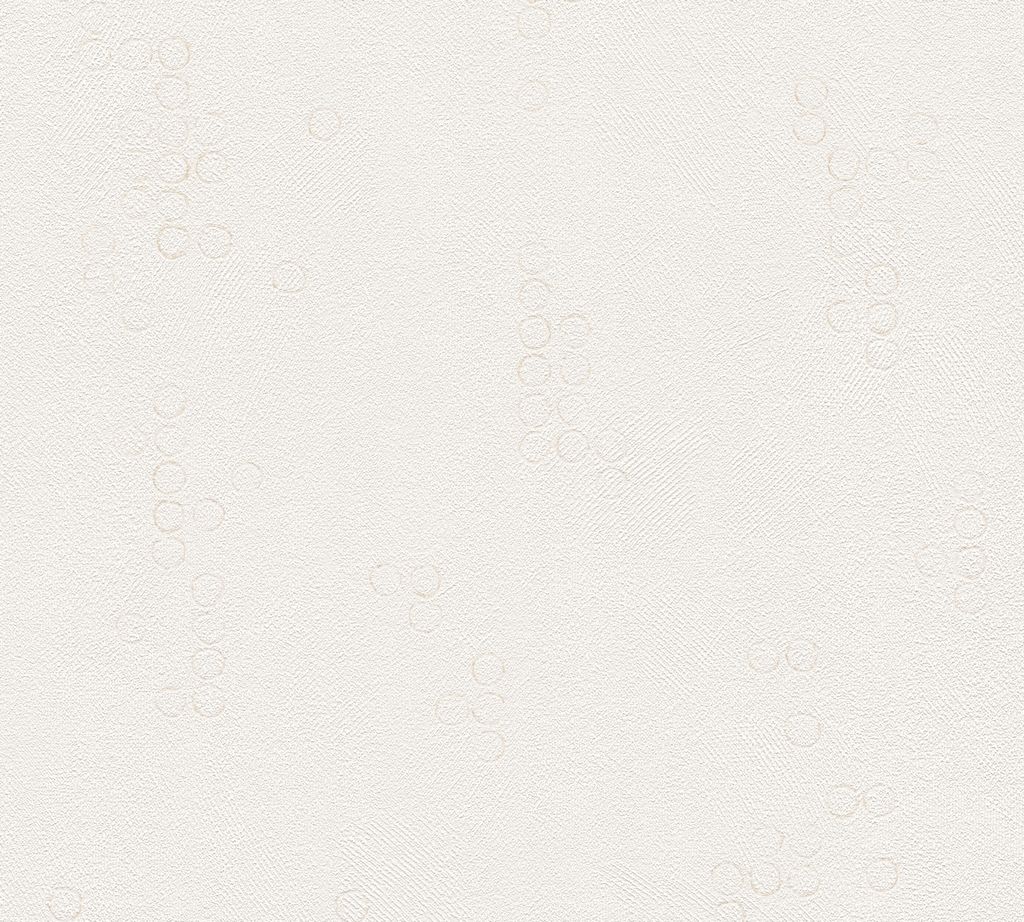 A.S. Création Tapete in Putzoptik Attractive Vliestapete creme weiß 10,05 m x 0,53 m
