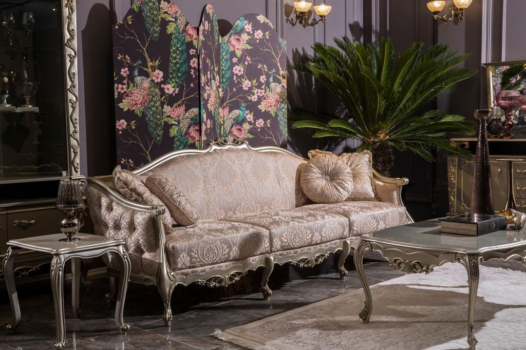 Polster Designer Möbel Dreisitzer Sofa 3 Sitzer Sofas Luxus Textil Couchen big