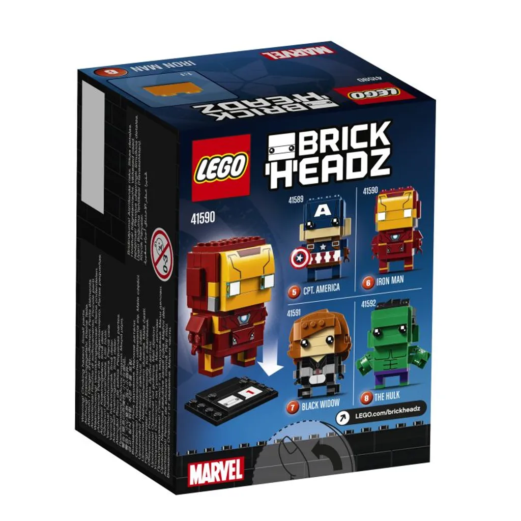 LEGO BrickHeadz 41590 Iron Man : Figurine de Collection Marvel Avengers - 5