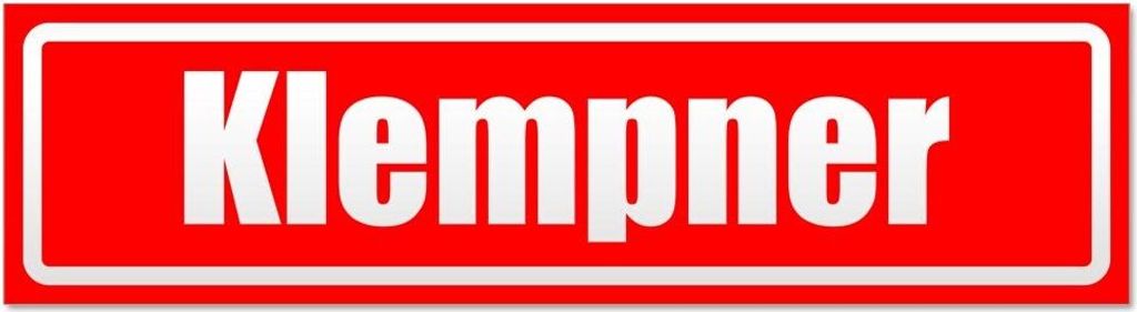 Kiwistar - Autoaufkleber - Rot - 45 x 12 cm - Klempner invertiert - Hinweis Aufkleber Sticker für Auto, Kfz, Fahrrad, PKW, LKW