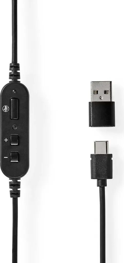 Casque PC Stéréo Over-ear USB Type-A et C avec Micro Pliable Noir - K70