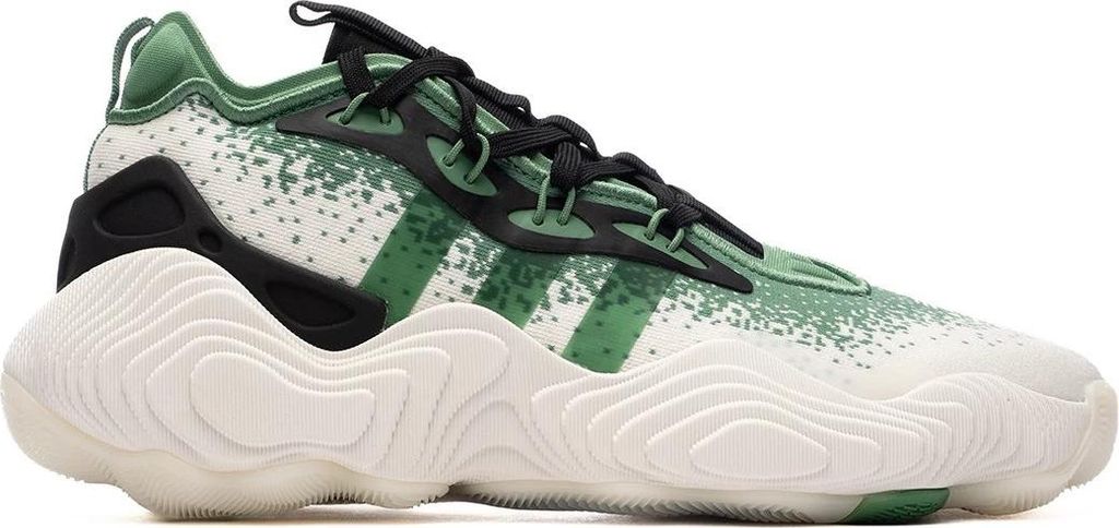 Adidas Trae Young 3 Basketballschuhe Herren – Cloud White/Green/Core Black – Indoor Performance Sneaker Größe: 45 1/3