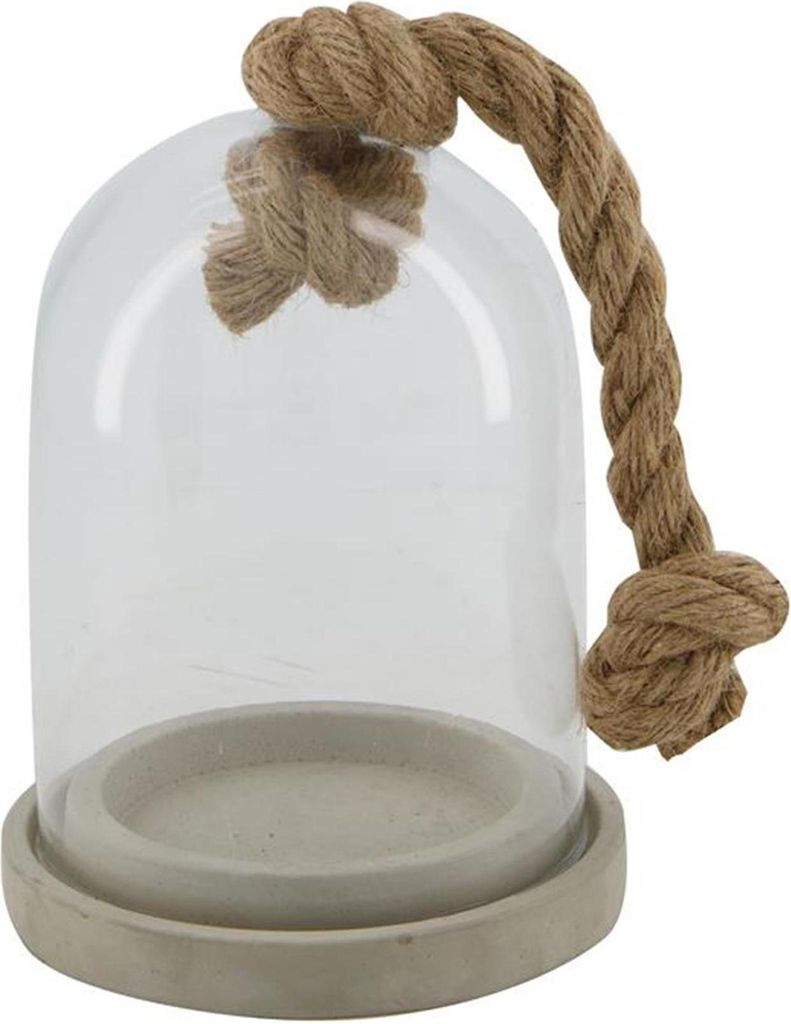 Dijk Natural Collections Glocke mit Seilglas ø13,5x20cm