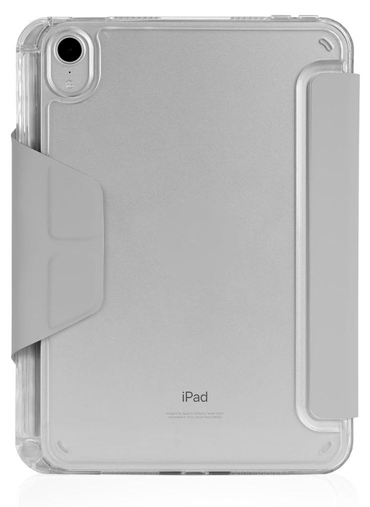 stm goods, Opp Etui für iPad Mini 8.3 mit Stifthalter und Origami-Ständer, Grau