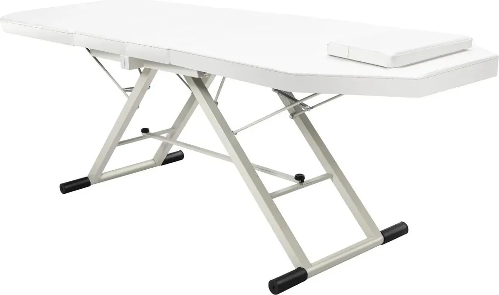 Table de massage pliable pour soins à domicile - Lit de massage blanc