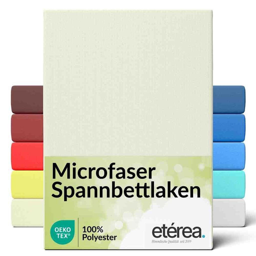 etérea Spannbettlaken Microfaser 90x200 - 100x200 cm Produktbild 