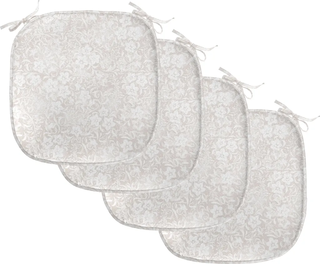 Set 4 Cuscini Coprisedia Abakuhaus 40x40 Lavabili Impermeabili Beige