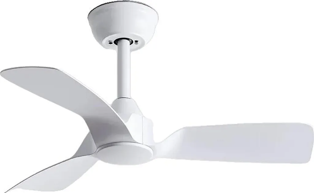 Ventilateur de plafond silencieux blanc 32 pouces avec contrôle à distance