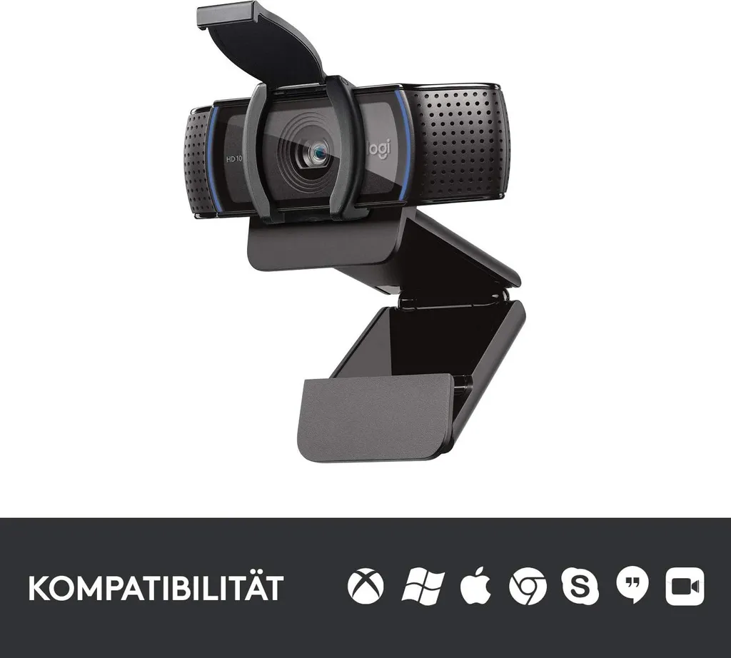 Logitech C920s webcam avec double micro stéréo et lentille en verre - 44