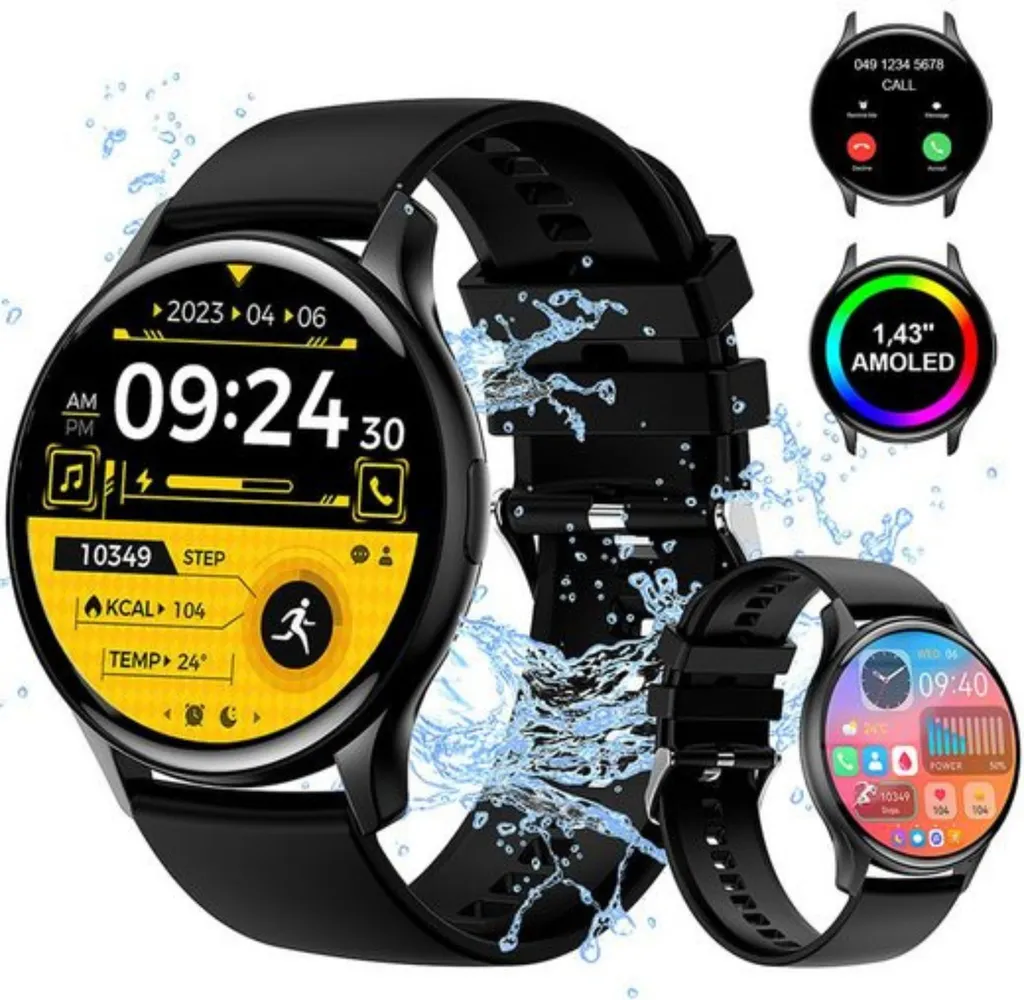 Manike G87 Smartwatch Elegante e Sportivo con Chiamate e Notifiche - 1
