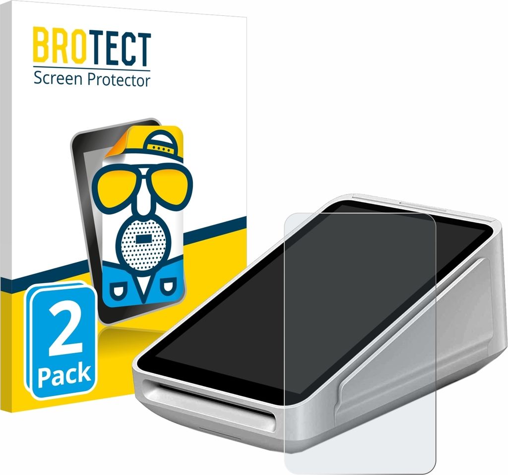 2x BROTECT Schutzfolie für Square Terminal Displayschutz Displayschutzfolie Folie Matt Entspiegelungsfolie