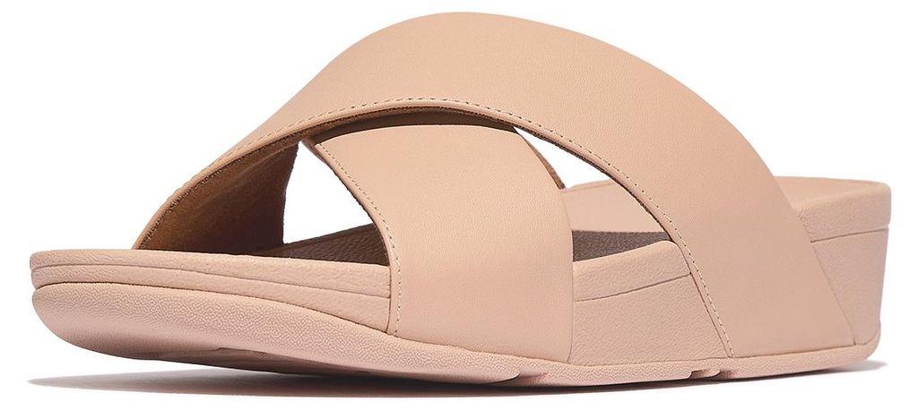 FITFLOP FitFlop Lulu Cross Slide Sandals Leather BEIGE 39 Productafbeelding 
