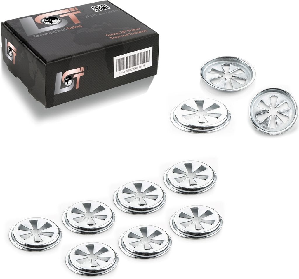 10x Klemmscheibe für Bolzen Wärmeisolierung Unterboden Ø 22mm für VW