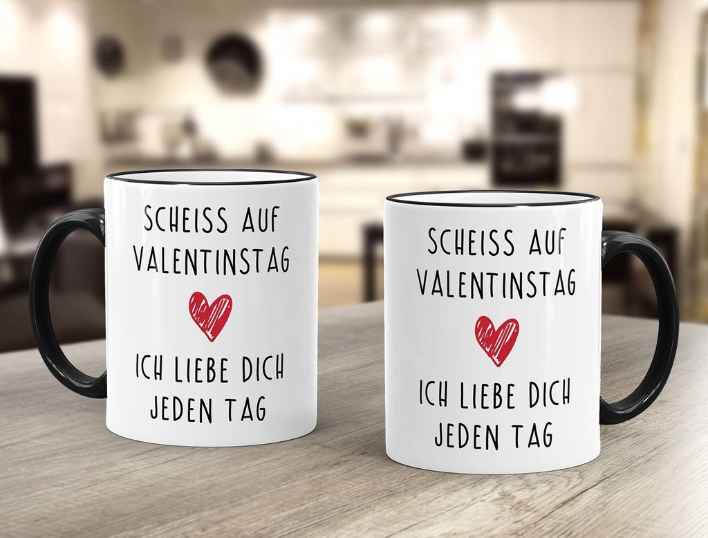 Liebestasse Mit Spruch 'Ich Will Dich Heute, Morgen' – Perfekt Als Valentinstagsgeschenk Oder Liebeserklärung