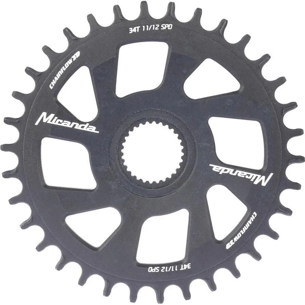 Couronne de pédalier Miranda Gen4 BES 3 en alu 34 dents pour vélo Bosch