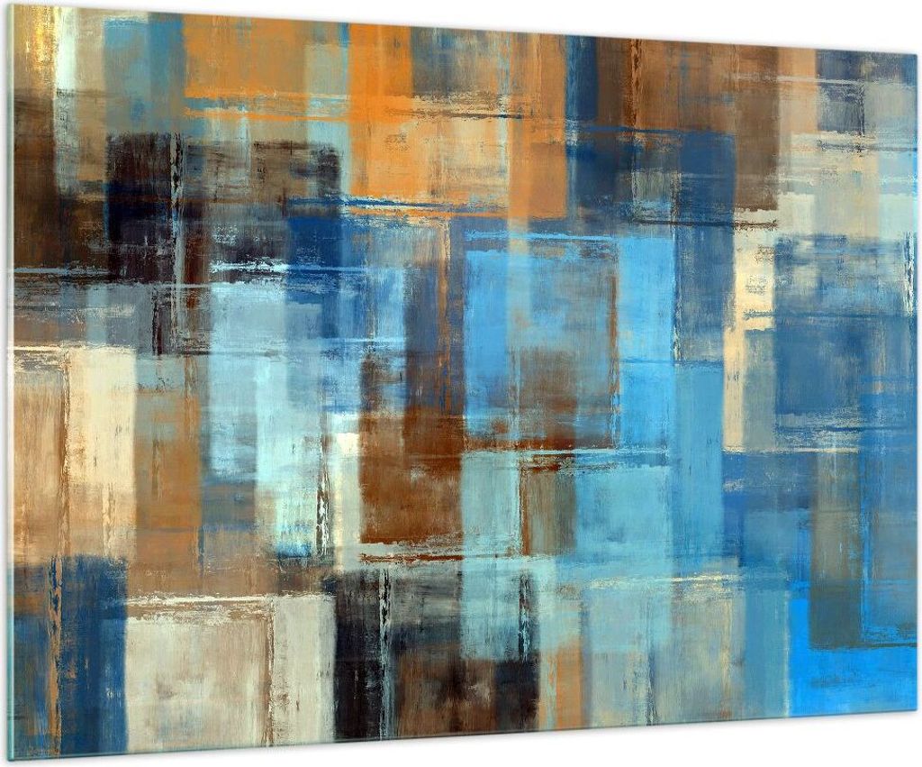 Bilder auf glas - Abstraktion modern - 100x70cm - Glasbilder - Wandbilder - Kunstdruck - zum Aufhängen bereit - Wanddekoration aus Glas - Glas Bil...