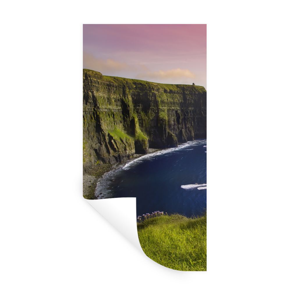 MuchoWow Wandtattoo Wandsticker Wandaufkleber Sonnenlicht auf den Cliffs of Moher in Irland 40x80 cm Selbstklebend und Repositionierbar - Reposit...