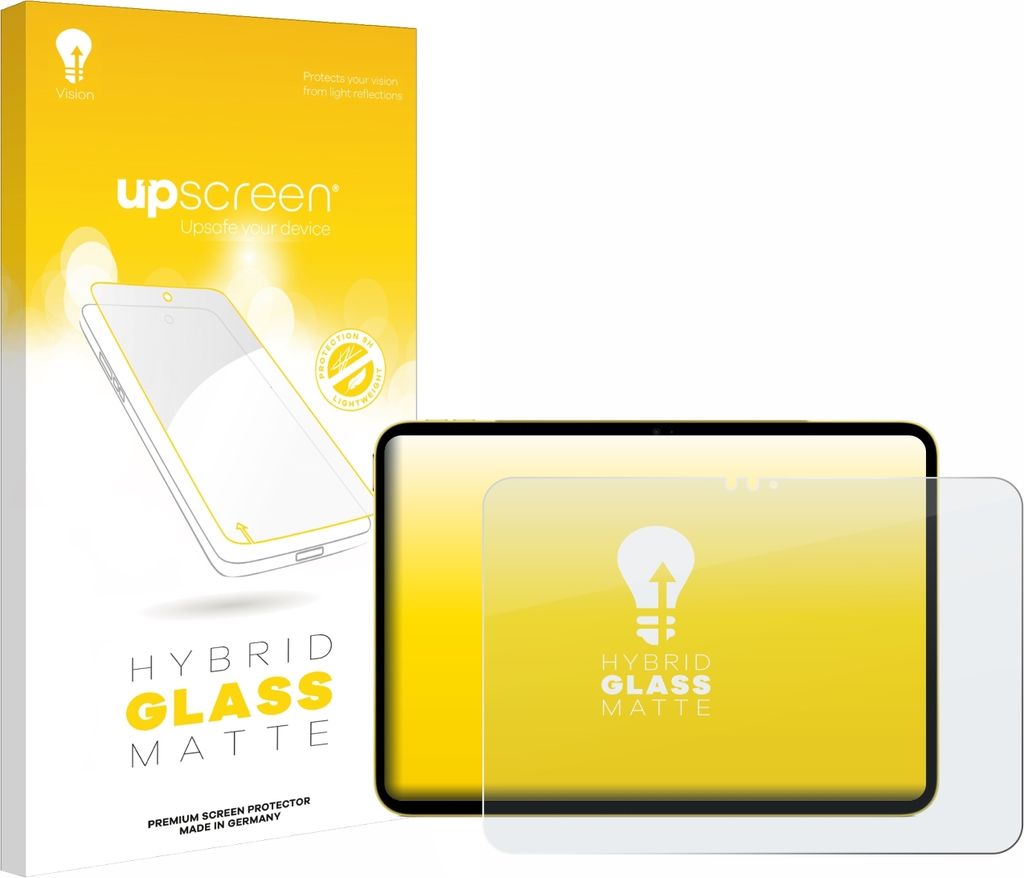 upscreen Entspiegelungs Schutzglas für Apple iPad Air 11" M3 2025 / M4 2026 Schutzfolie Panzer Folie Glas Display Schutz matt