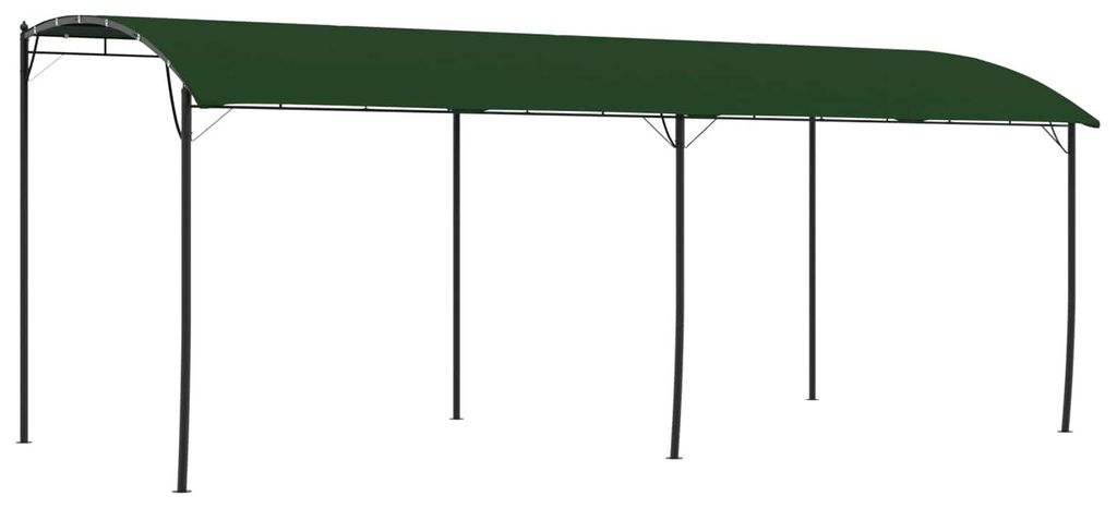 Pavillon 6 x 3 x 2,55 m Grün Stoff und Aluminium 180