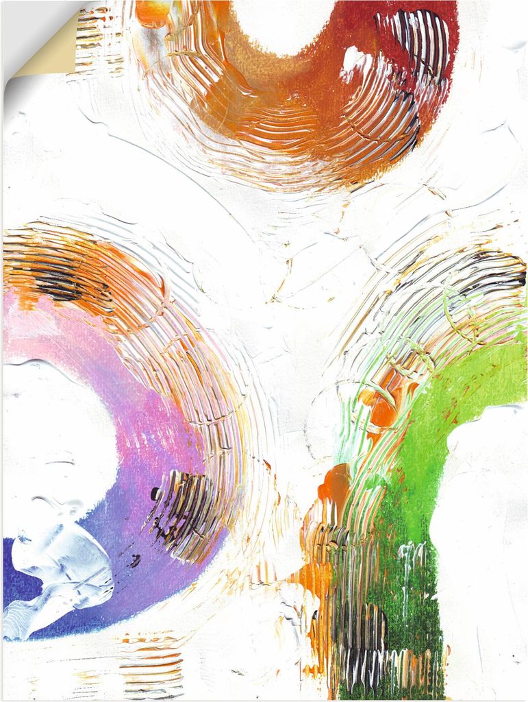 ARTland Wandbild, selbstklebend Die Kreise eines Lebens Größe: 30x40 cm