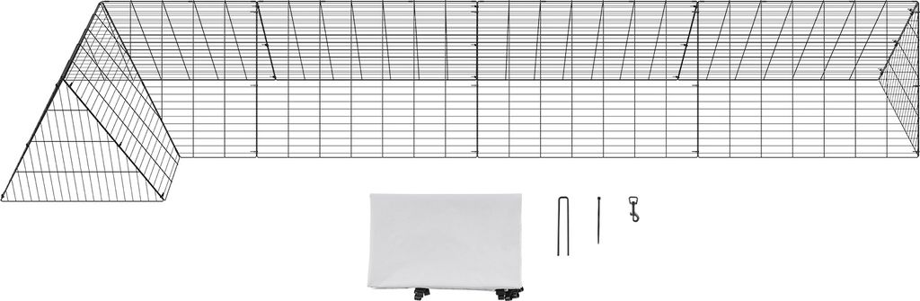 SucceBuy -Tunnel pour poulets, 157,5 x 39,4 x 24,2 pouces Image du produit 